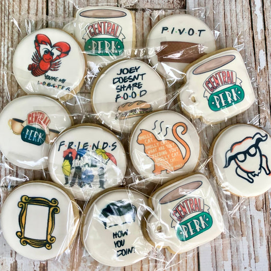 Friends themed Birthday Cookies--12 Count