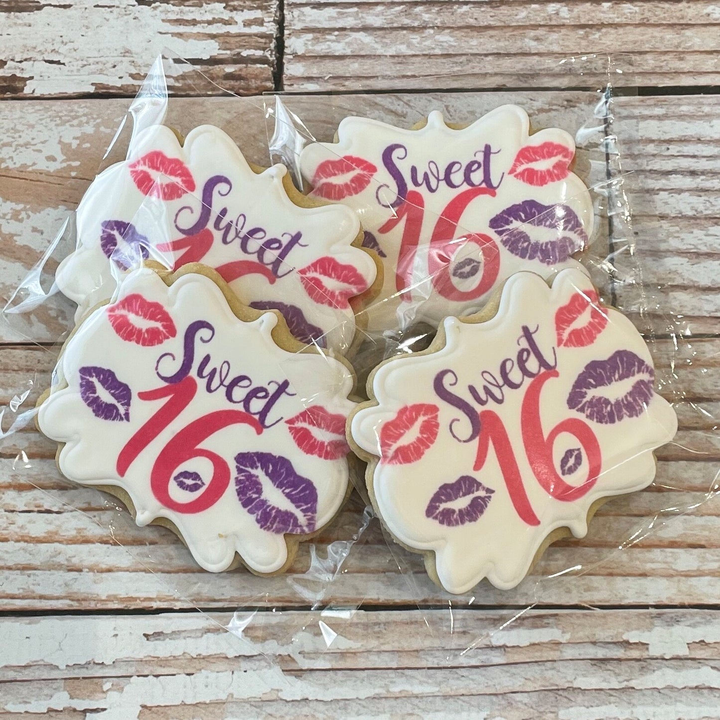 Sweet 16  Cookies Customized--12 Count